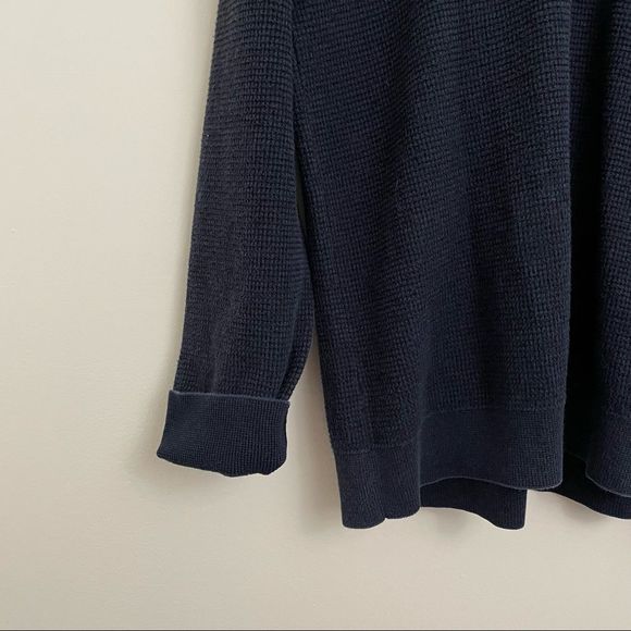 Cloudveil | Navy Waffle Knit Sweater - Picture 2 of 10